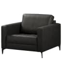 Sessel Schwarz Microfaser Gardi | Schwarz