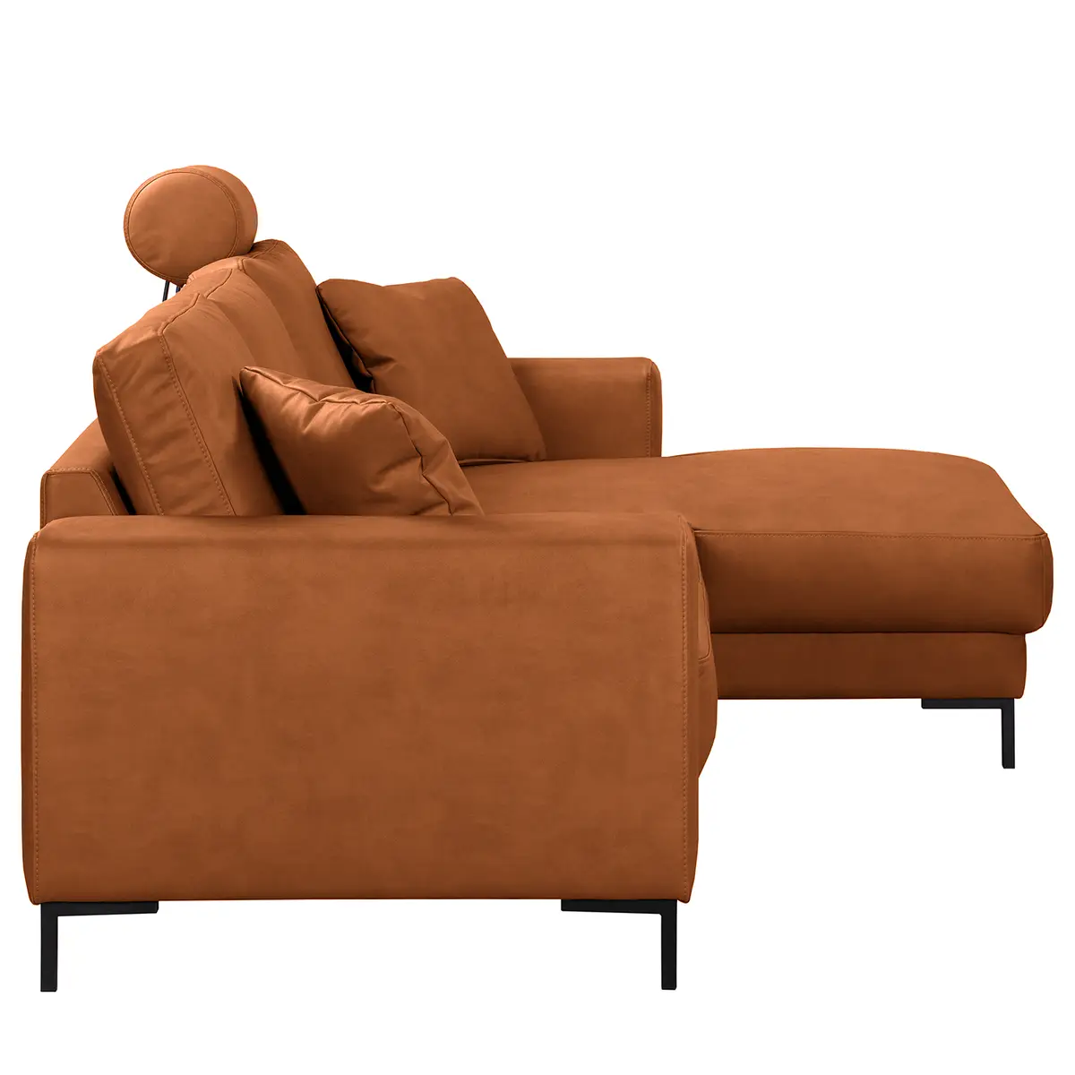 Ecksofa mit Longchair Gardi | Braun