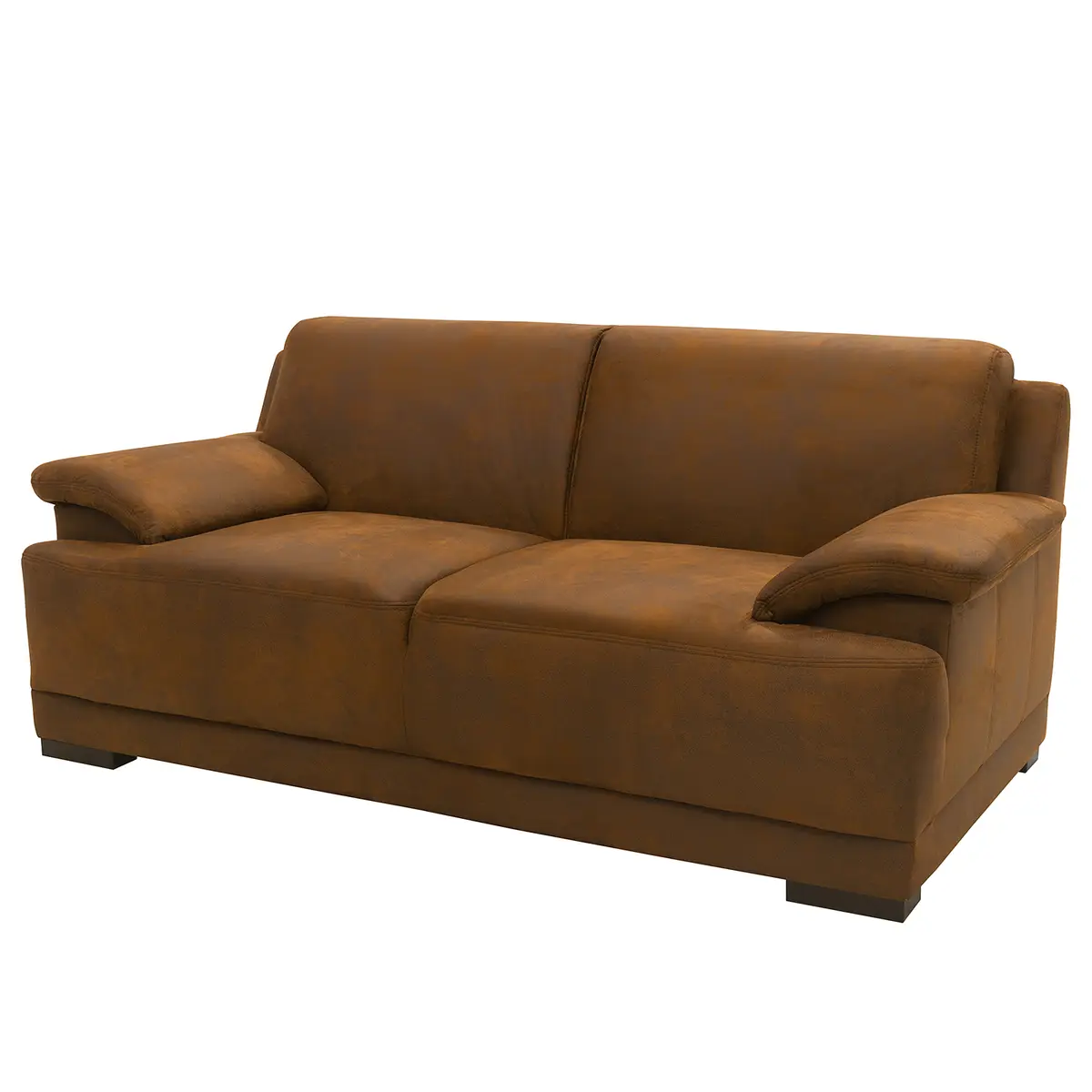 2-Sitzer Sofa Braun Microfaser Medea | Braun