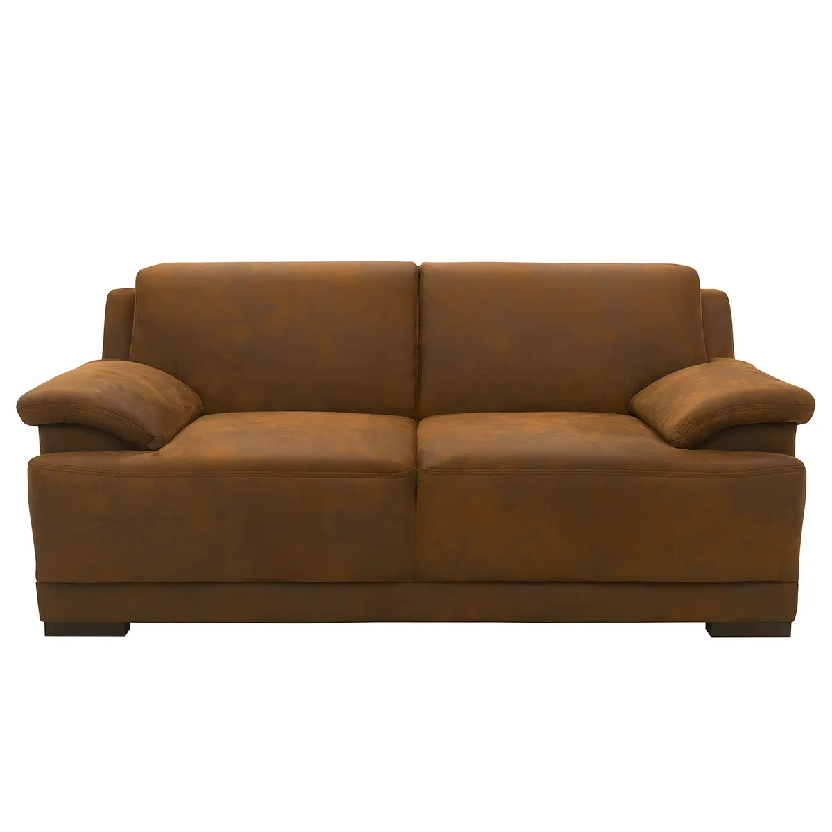 2-Sitzer Sofa Braun Microfaser Medea | Braun