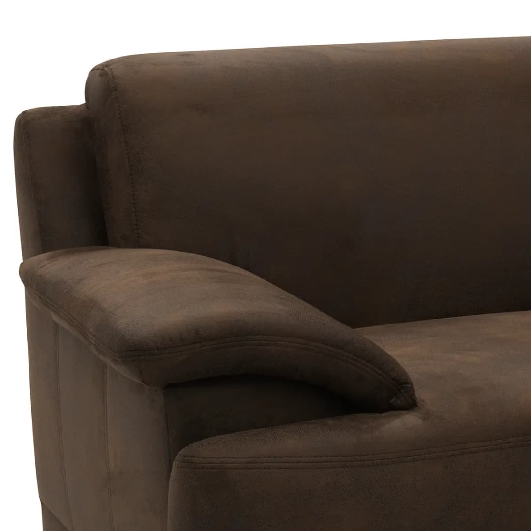 Boxspring-Ecksofa Medea | Braun