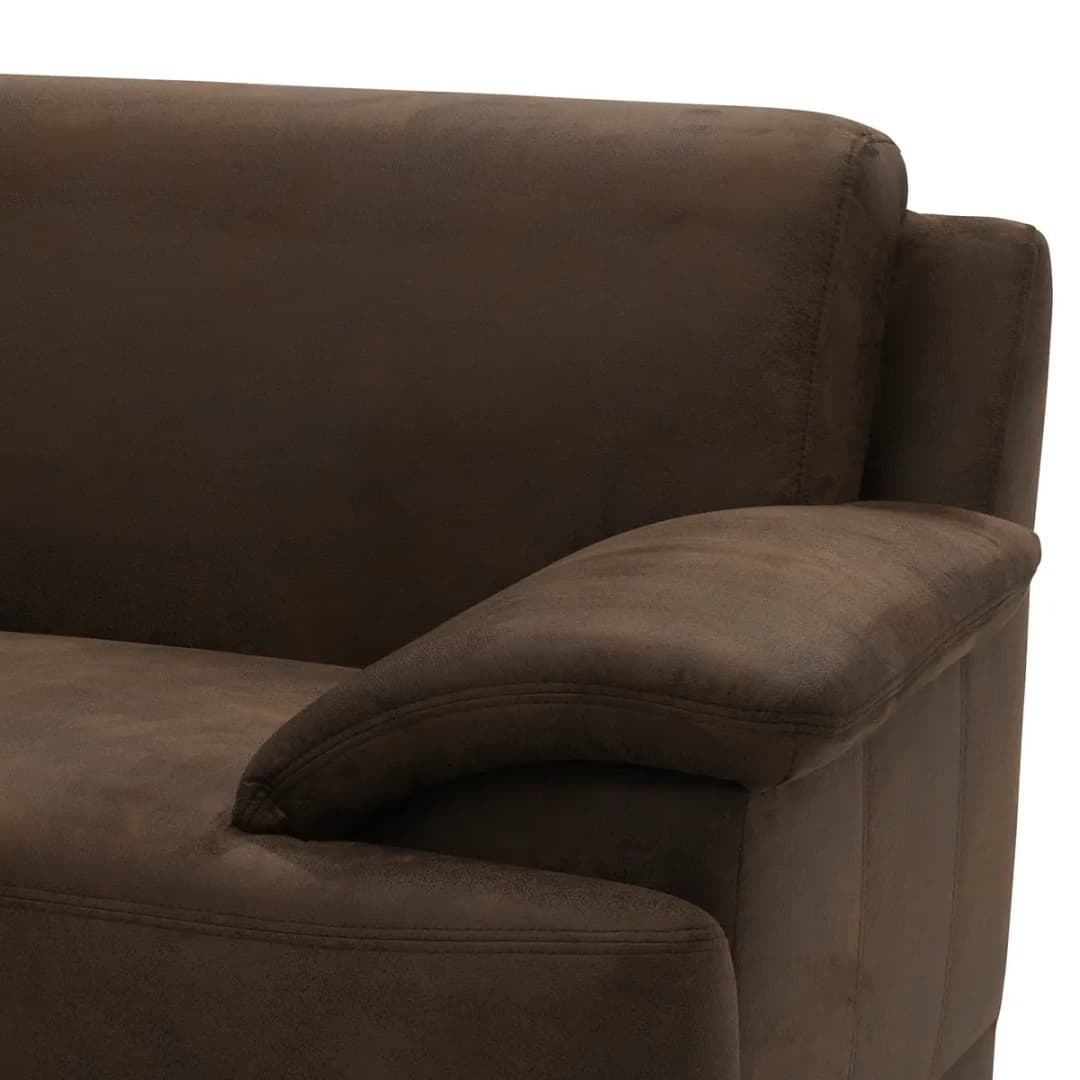 Boxspring-Ecksofa Medea | Braun