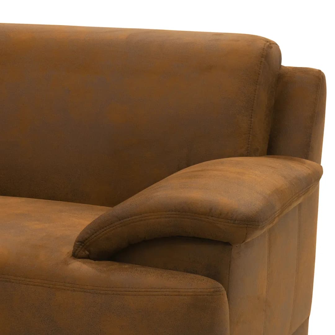 Boxspring-Ecksofa Medea | Braun