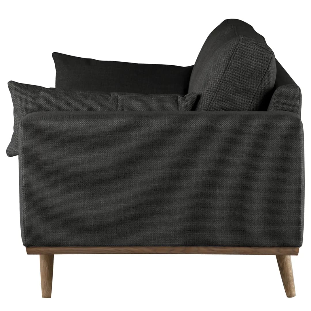 2-Sitzer Sofa Otrera | Schwarz