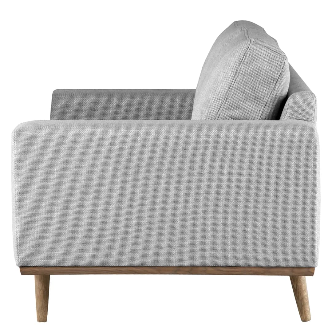 Sessel Grau/Hellgrau Strukturstoff Otrera | Grau