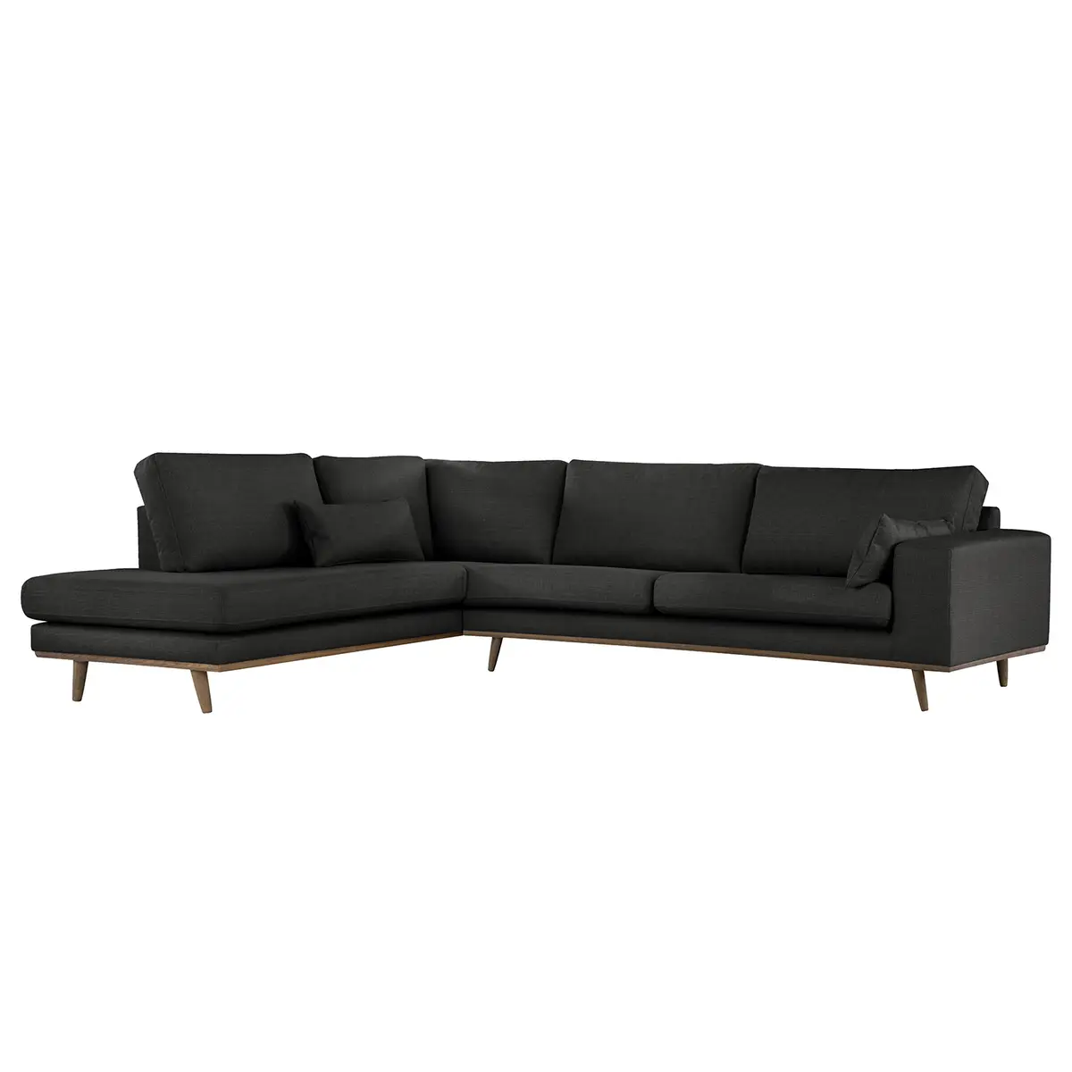 Ecksofa Otrera | Schwarz
