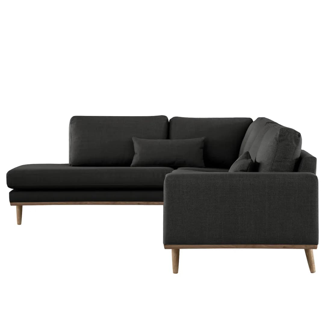 Ecksofa Otrera | Schwarz