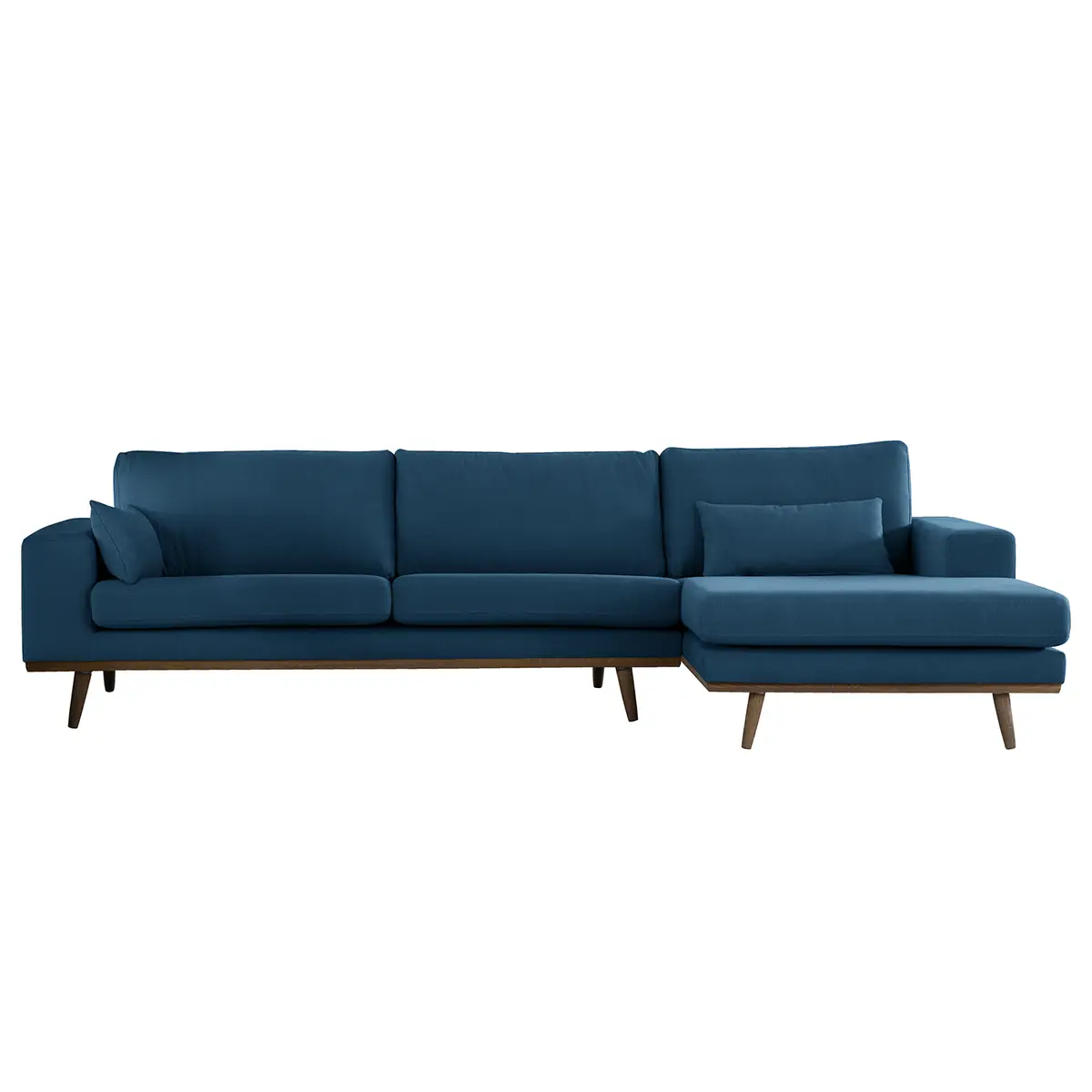 Ecksofa mit Longchair Vele | Blau