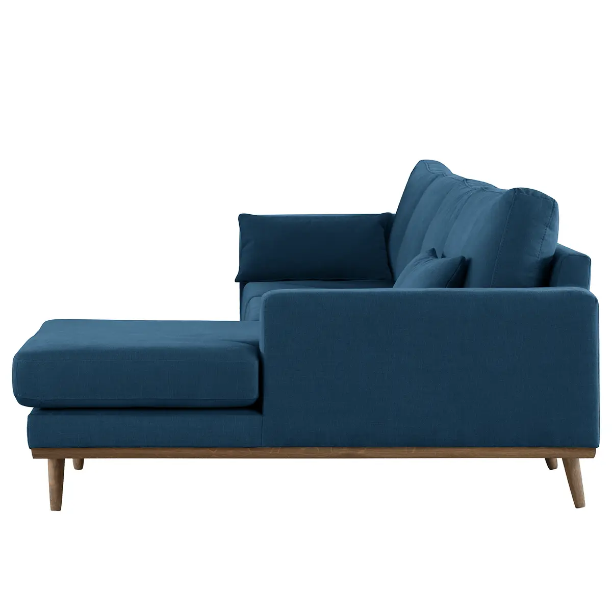 Ecksofa mit Longchair Vele | Blau