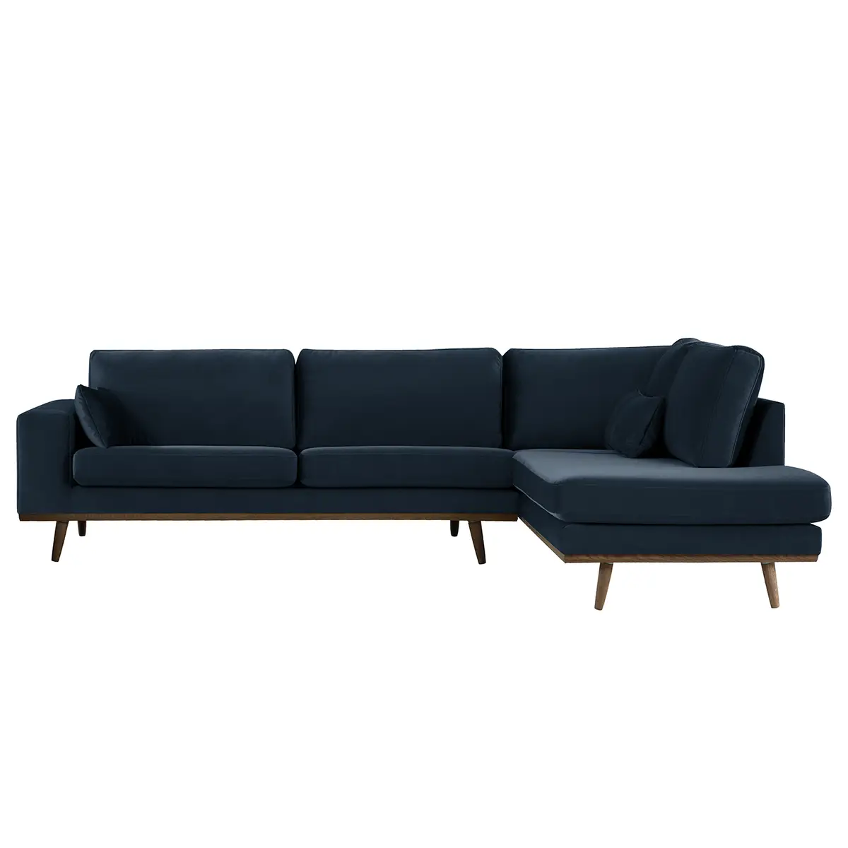 Ecksofa mit Ottomane Sadia | Blau