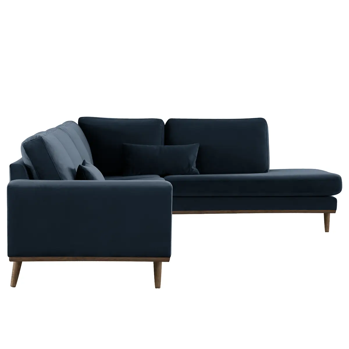 Ecksofa mit Ottomane Sadia | Blau