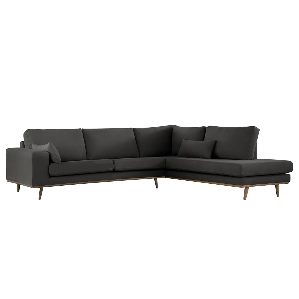 Ecksofa mit Ottomane Vele | Grau