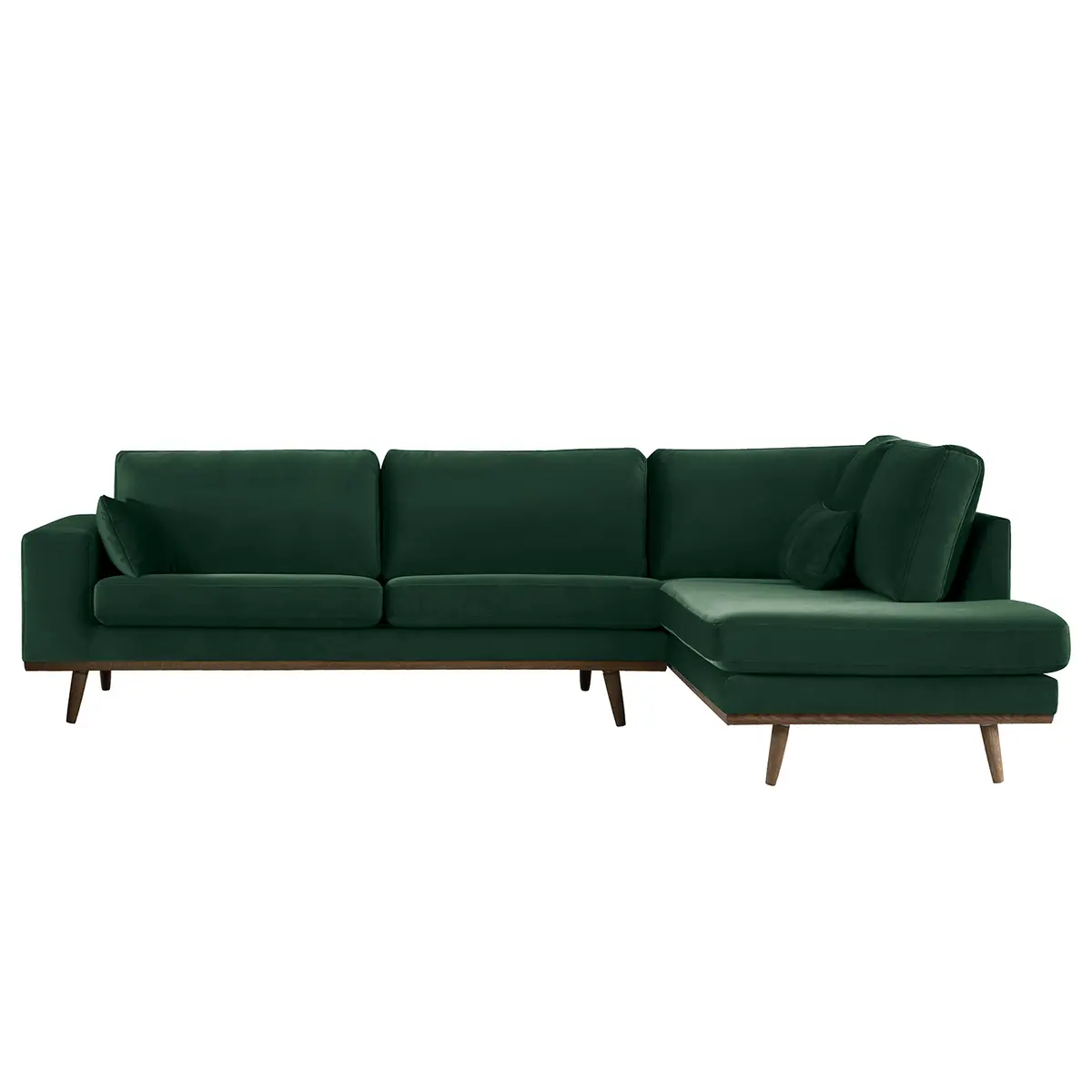 Ecksofa mit Ottomane Sadia | Grün