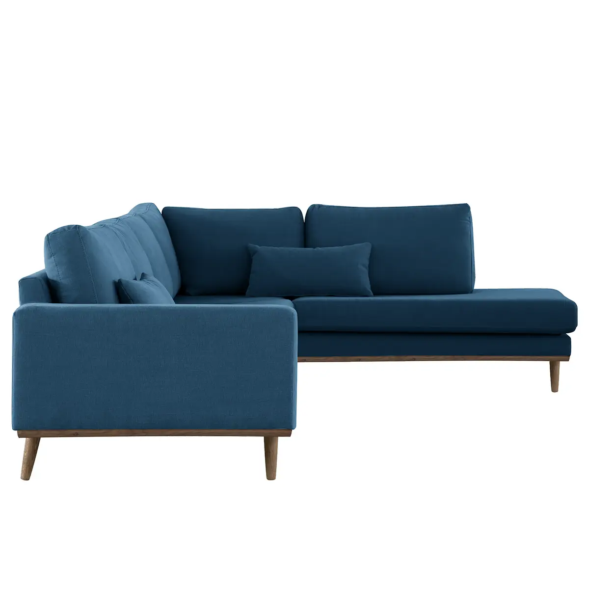 Ecksofa mit Ottomane Blau | Blau