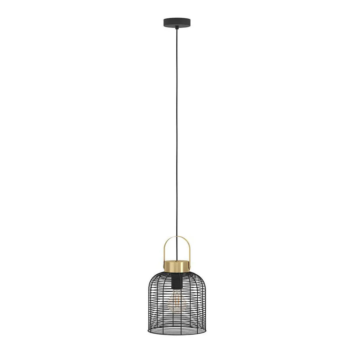 Pendelleuchte Roundham | Schwarz