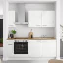 Küchenzeile Low-Line Flash Kombi B 210cm | Weiß