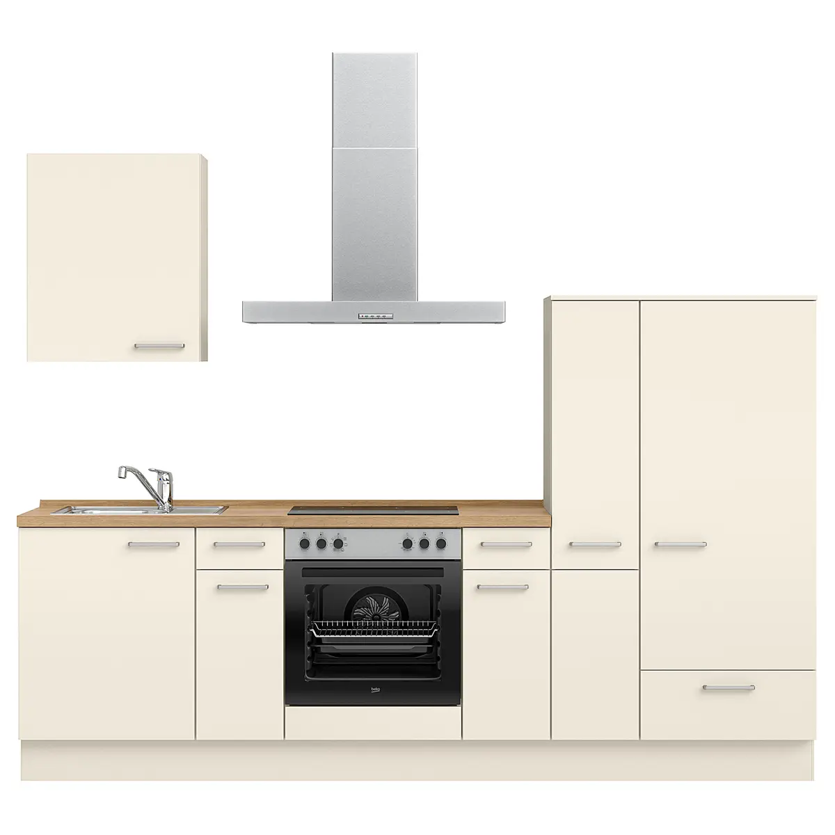 Küchenzeile Low-Line Touch Variante A | Beige