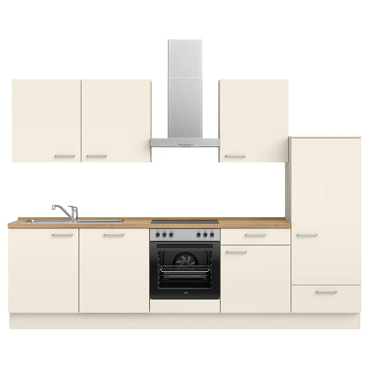 Küchenzeile Low-Line Touch Variante C | Beige