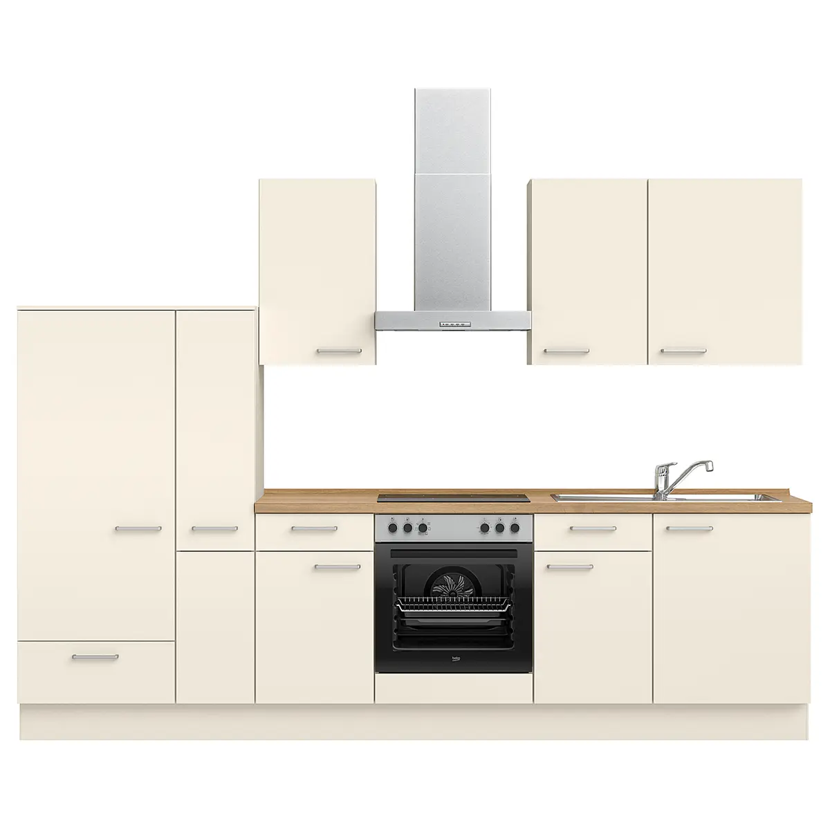 Küchenzeile Low-Line Touch Variante B | Beige