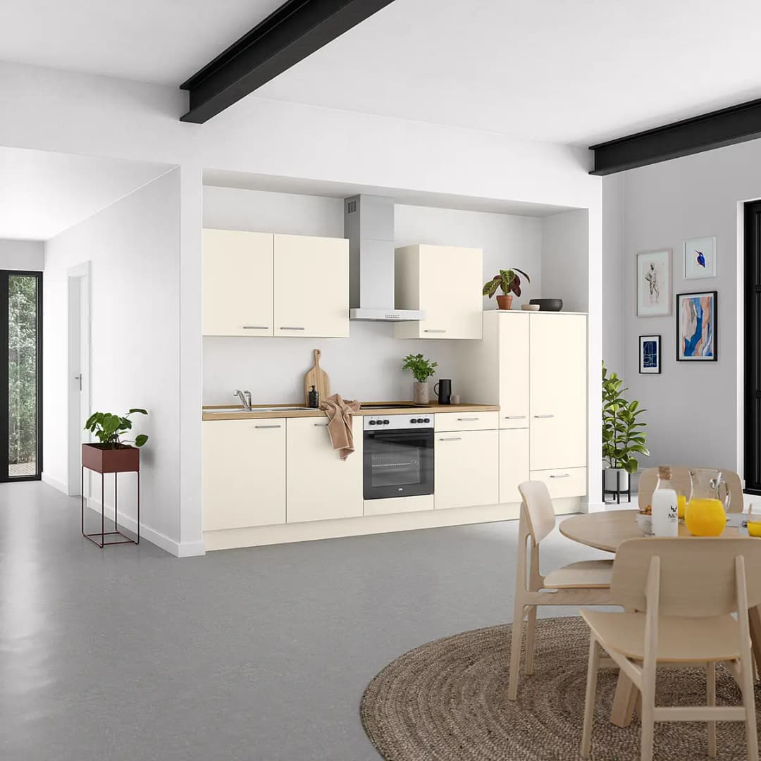 Küchenzeile Low-Line Touch Variante C | Beige