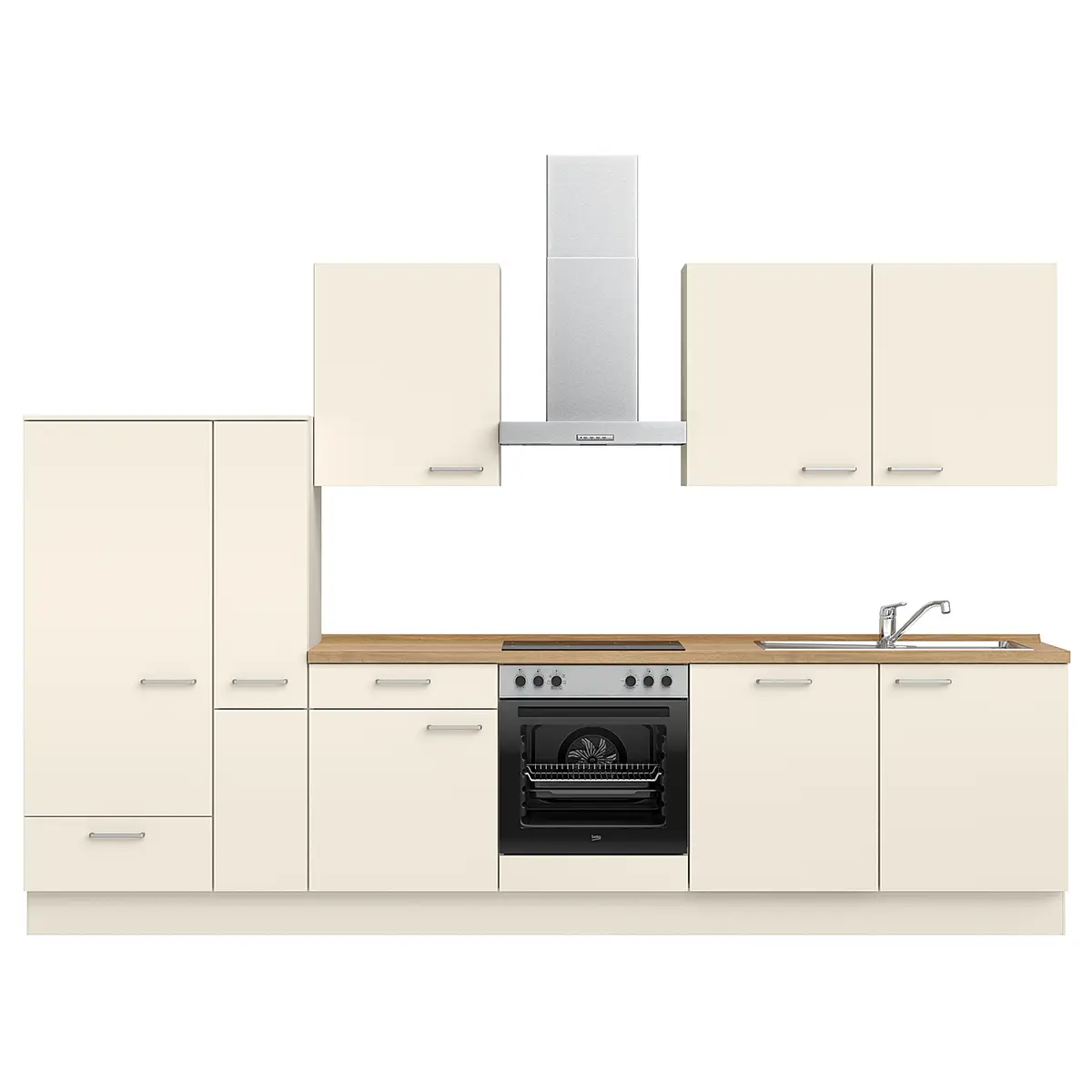 Küchenzeile Low-Line Touch Variante C | Beige