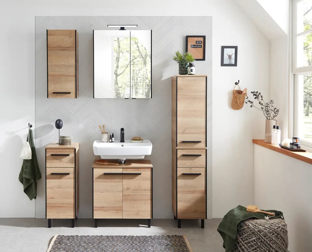 Hängeschrank 20cm Braun/Braun | Braun