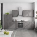 Küchenzeile Low-Line Riva Kombi C 330cm | Grau