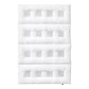 Daunenbettdecke Medium 135 x 200cm Weiß Baumwollstoff | Weiß
