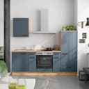 Küchenzeile Low-Line Easytouch Kombi A 240cm Ausrichtung | Blau