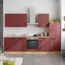 Küchenzeile Low-Line Easytouch Kombi C 300cm Ausrichtung rechts | Rot