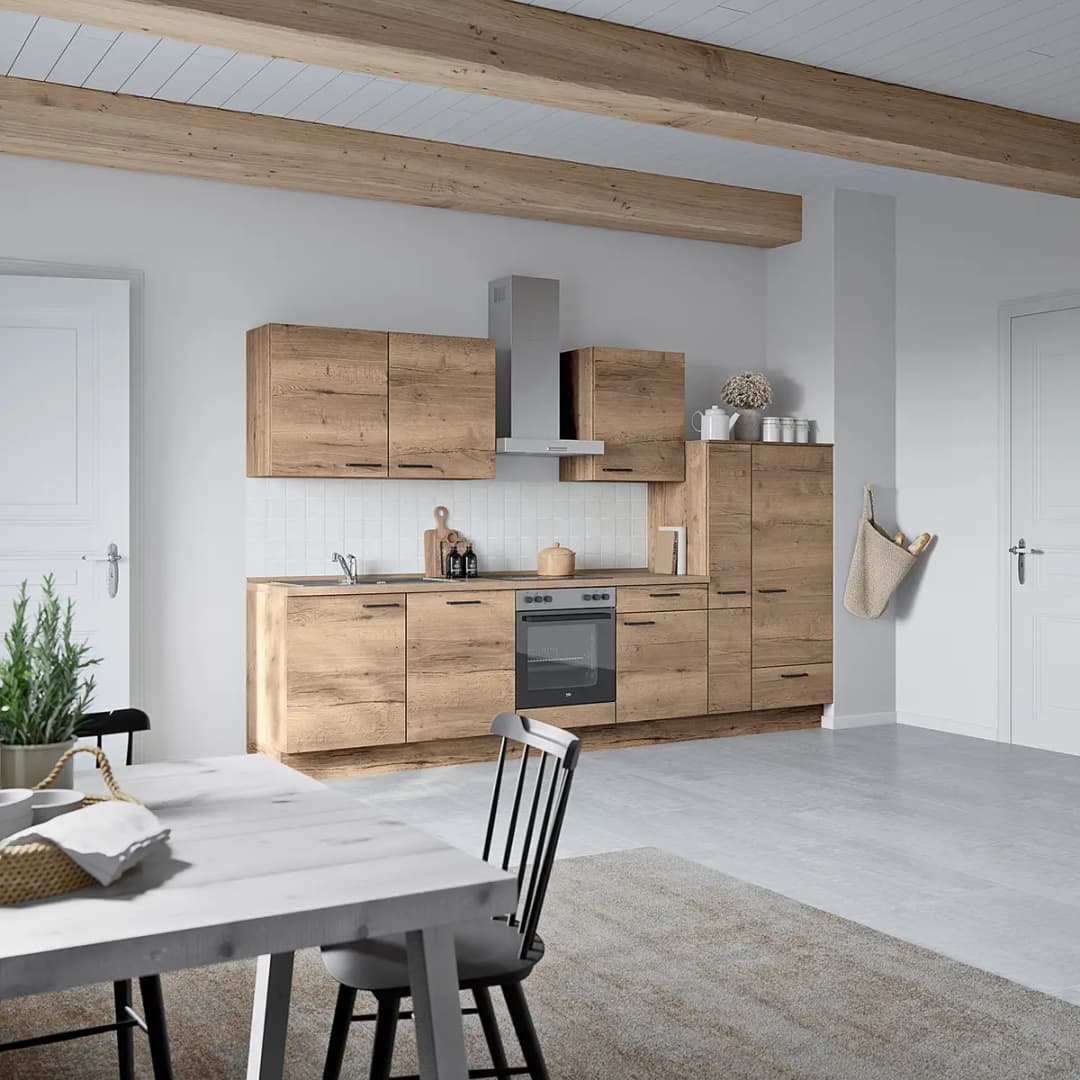 Küchenzeile Structura Kombi | Holztöne