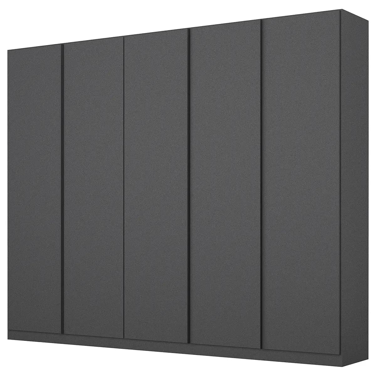 Drehtürenschrank 226cm Grau/Graumetallic Basic | Grau