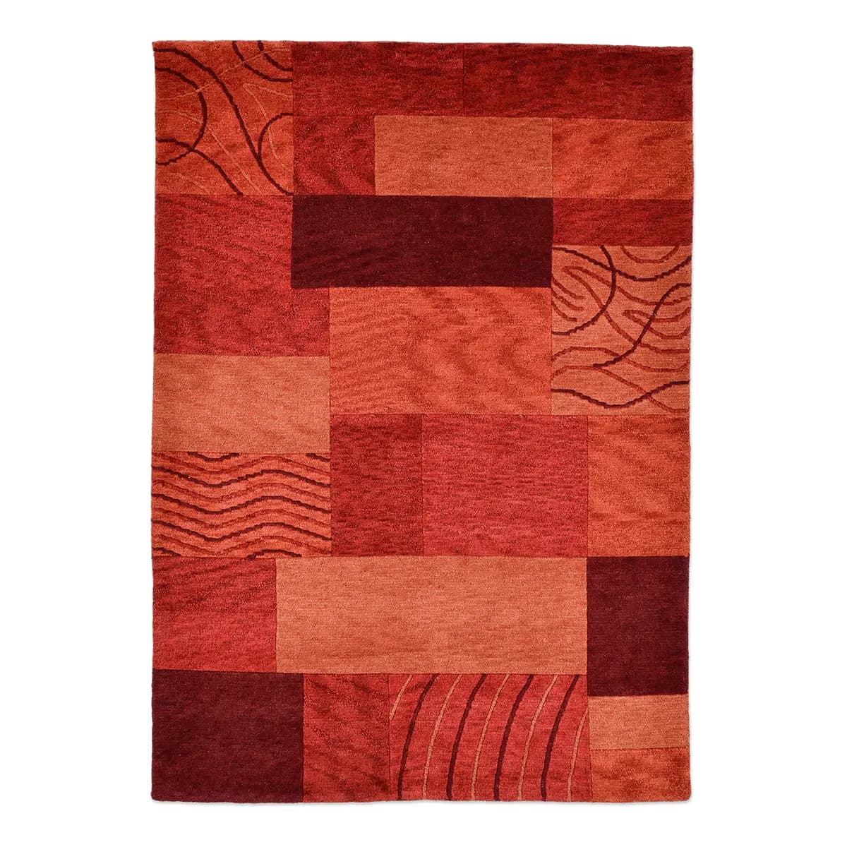 Wollteppich Royal Domas | Rot