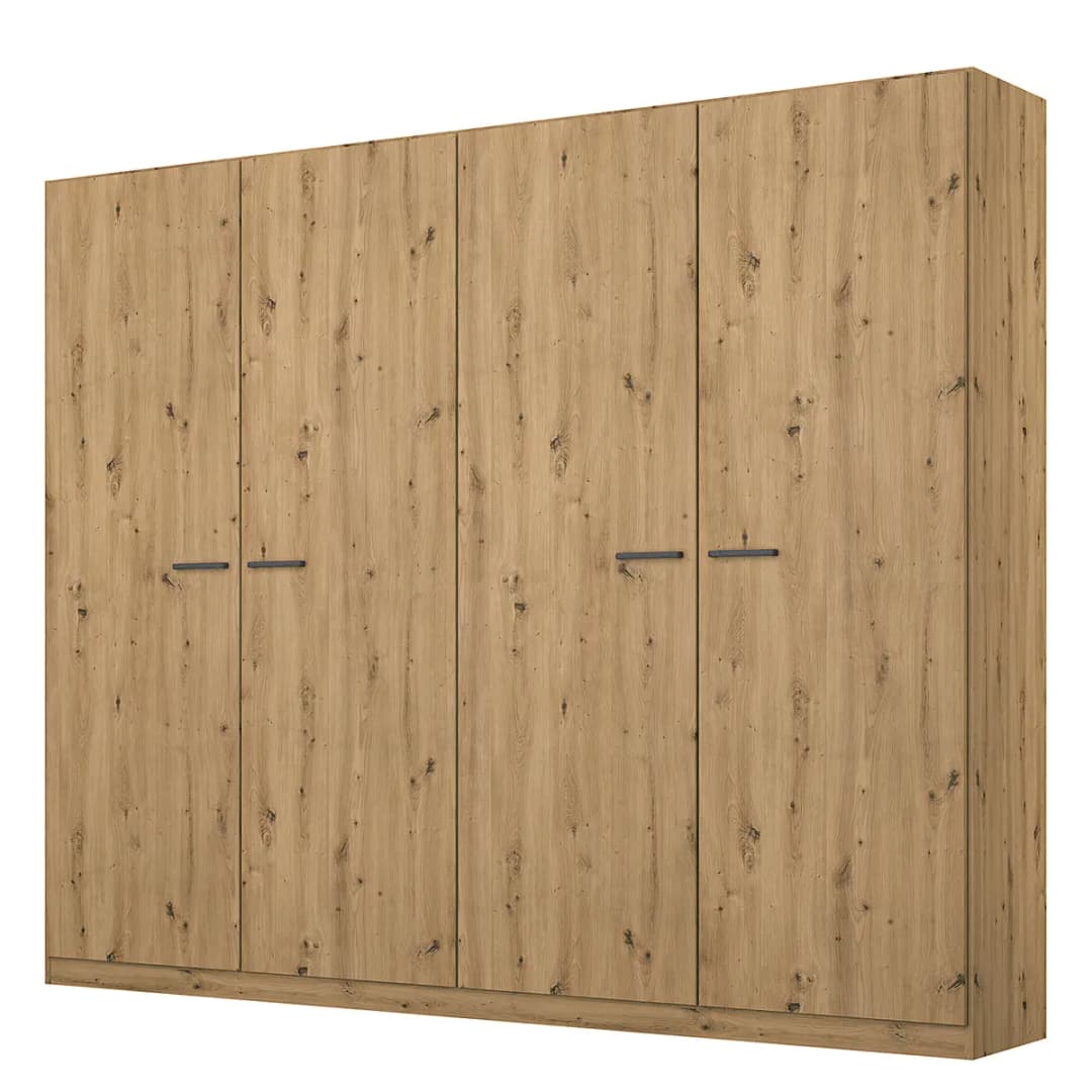 Schlafzimmer-Set mit 160er Bett 226cm Braun/Eiche Artisan Dekor