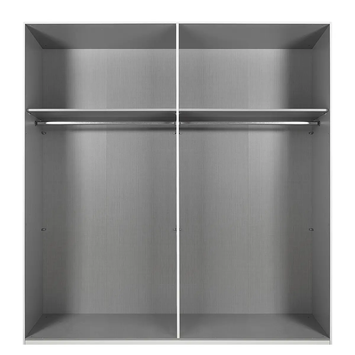Drehtürenschrank Andorra 200cm Grau/Graphit/Eiche Artisan Dekor