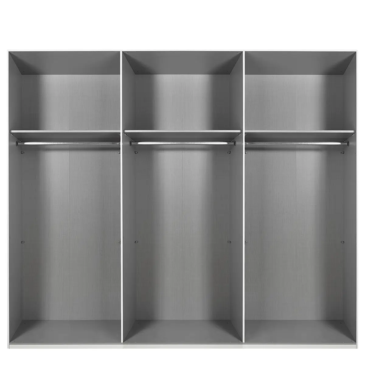 Schwebetürenschrank Andorra 300cm Grau/Graphit | Grau