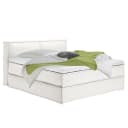 Premium Boxspringbett mit Kopfteil | Weiß