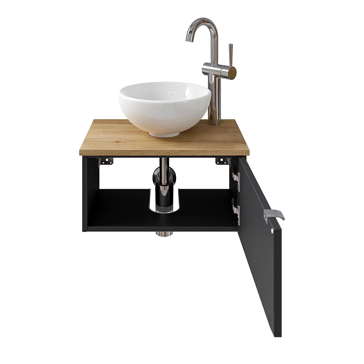 Waschtisch-Set 6915 Typ D | Schwarz