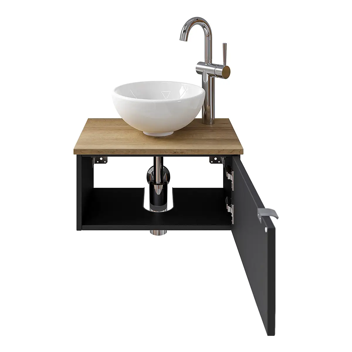Waschtisch-Set 6915 Typ D | Schwarz
