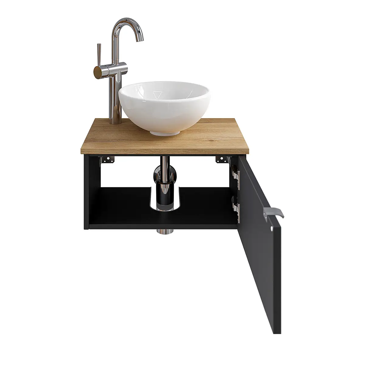 Waschtisch-Set 6915 Typ B | Schwarz