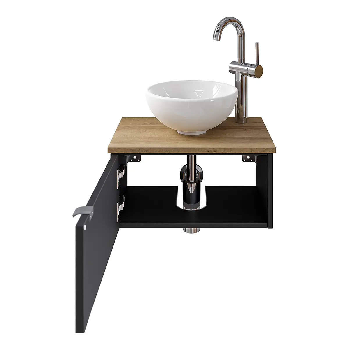 Waschtisch-Set 6915 Typ C | Schwarz