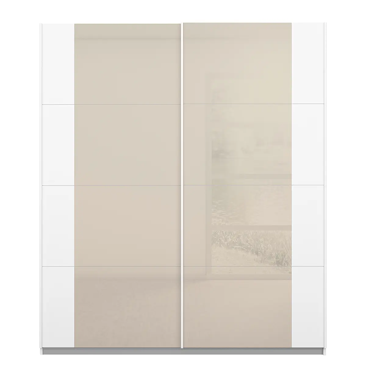 Schwebetürenschrank Artemis | Weiß