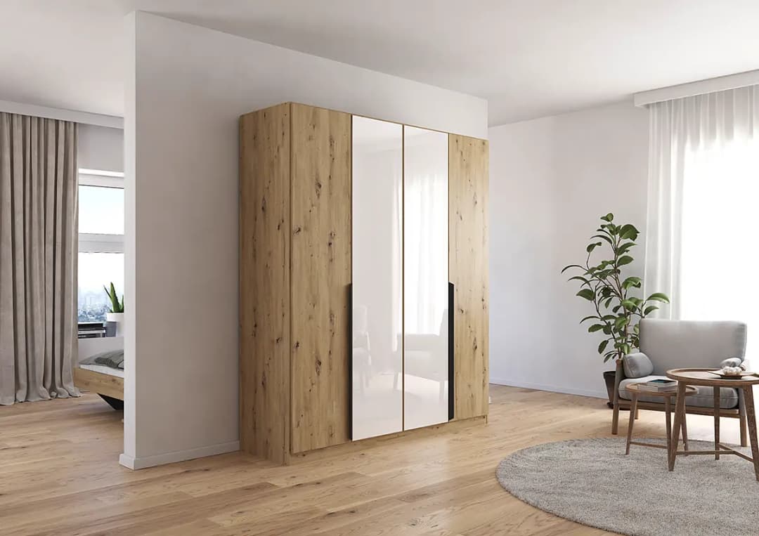 Drehtürenschrank Artemis | Braun