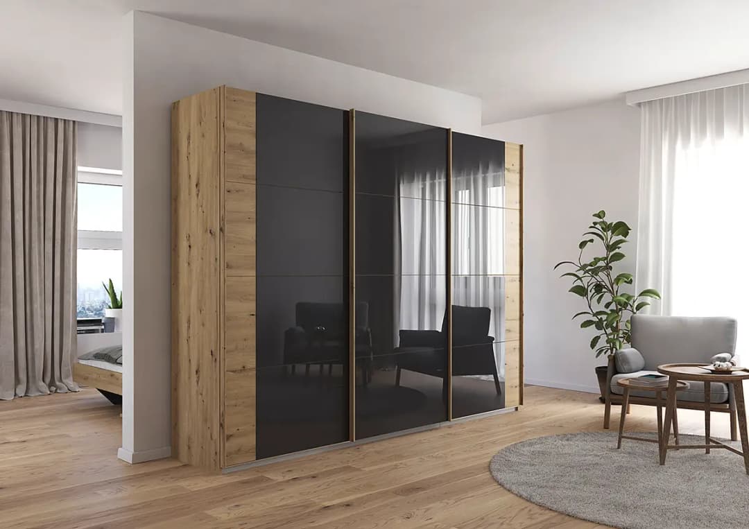 Schwebetürenschrank Artemis 271cm | Braun