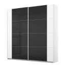 Schwebetürenschrank Artemis 181cm Weiß/Graphit/Weiß