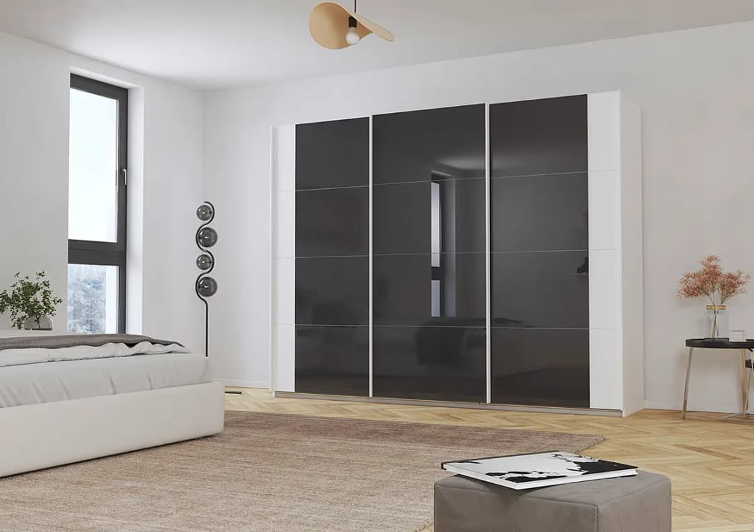 Schwebetürenschrank Artemis | Weiß