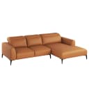 Ecksofa mit Longchair Danbi | Braun