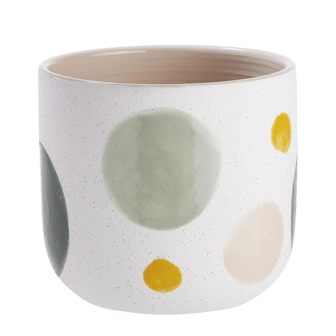 Blumentopf SEVENTIES 15cm Multicolor | Mehrfarbig