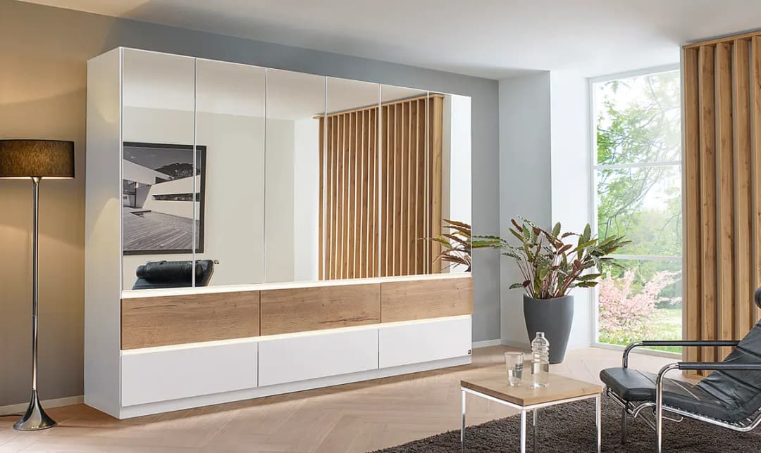 Drehtürenschrank Winnipeg | Weiß
