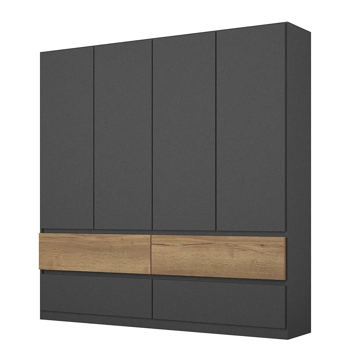 Drehtürenschrank Winnipeg | Grau
